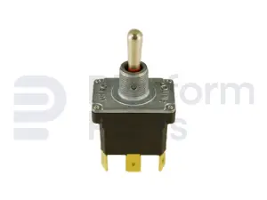 Toggle switch, (ON)-OFF-(ON), DPDT