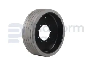Non-marking wheel, steer