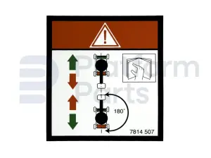 Decal, drive direction