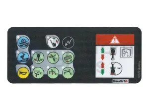 Decal, control, control box