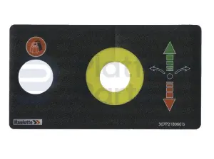 Decal, control, control box