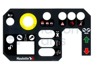 Decal, control, control box