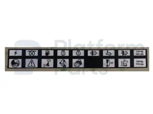 Decal, Haulotte, control box