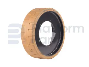 Non-marking wheel 'front'