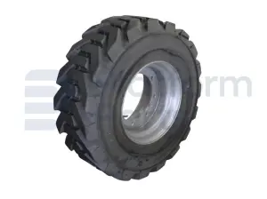 All terrain tire + rim, foamed, OTR 14x17.5, right