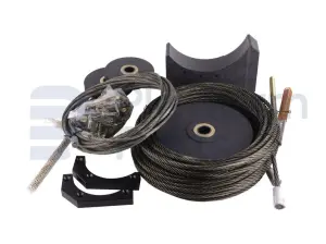 Steel cable, lifting arm