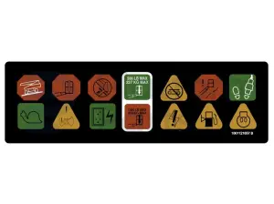 Decal, display, control box