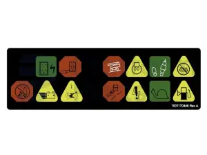 Decal, function-speed, control box