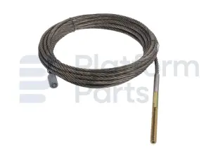 Steel cable, lifting arm