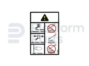 Decal, max capacity 230kg