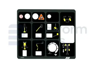 Decal, control, control box
