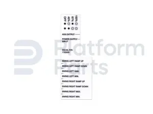 Decal, control card, swing