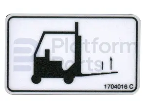 Decal, forklift location