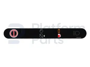 Decal, stop, control box