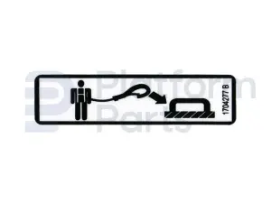 Decal lanyard, anchorage point