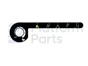 Decal, function-speed, control box