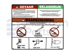 Decal, danger/warning