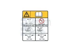 Decal, max capacity 230kg