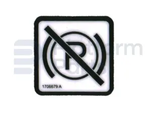 Decal, brake release