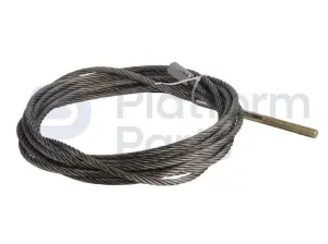Steel cable, lifting arm