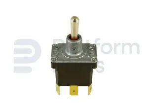 Toggle switch, (ON)-OFF-(ON), DPDT