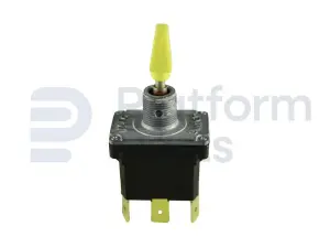 Toggle switch, (ON)-OFF-(ON), DPDT