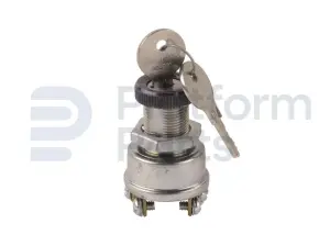 Switch, key, 3P maintained, key removal from 3 positions