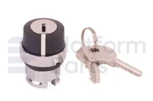 Switch, key, 3P spring return left or right to center, key removal from center
