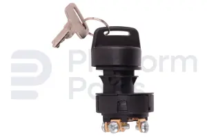 Switch, key, 3P maintained, key removal from 3 positions