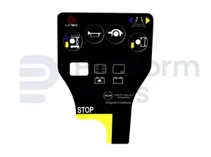 Decal, control, control box