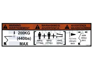 Decal warning