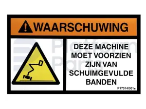 Decal warning