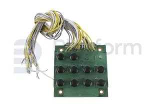 Electronic card, control box