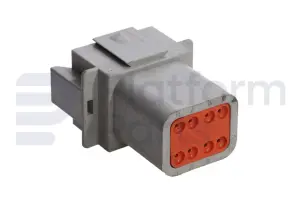 Connector plug, 8 pin, female
