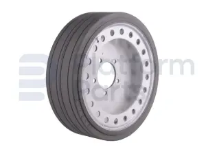 Non-marking wheel ('rear'