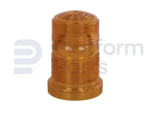 Lens, strobe light 12-110VDC (orange)