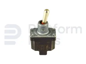 Toggle switch, (ON)-OFF, SPDT