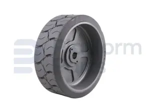 Non-marking wheel, deep profile