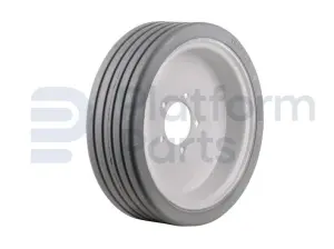 Non-marking wheel ('front'