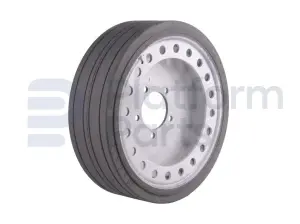 Non-marking wheel ('rear'