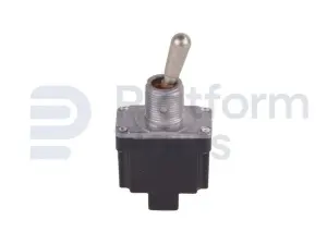Toggle switch, (ON)-OFF, SPDT