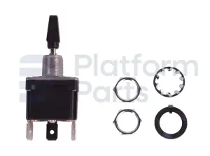 Toggle switch, (ON)-OFF-(ON)