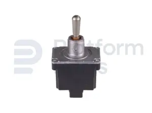 Toggle switch, (ON)-OFF-ON, DPDT