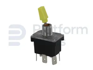 Toggle switch, ON-OFF-ON, DPDT