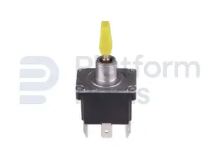 Toggle switch, (ON)-OFF-(ON), DPDT