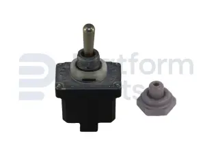 Toggle switch, (ON)-OFF-(ON), DPDT