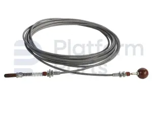 Emergency lowering cable