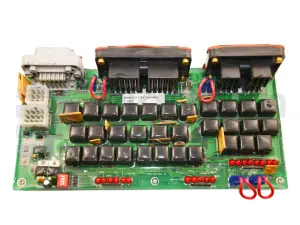 Electronic card ground control