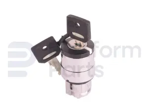 Switch, key, 3P spring return right to center, key removal from center