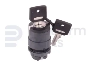 Switch, key, 3P spring return right to center, key removal left